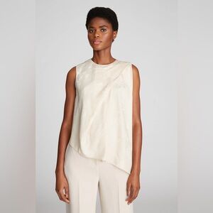 NWT Halston Whitley Top in Floral Jacquard